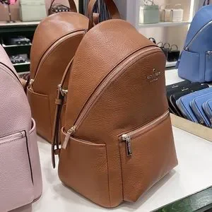 ♠️? kate spade ♠️ Leila Pebbled Leather Medium Flap Backpack, Warm Gingerbread Kate Spade New York Leila Medium Flap Backpack | Brixton Baker main image 3